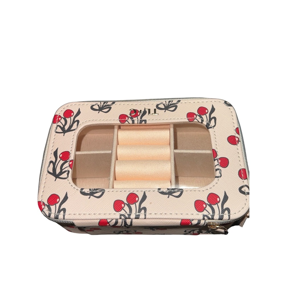 Tender Love‎ + Carry Jewelry Case Cherry Print Travel Organizer Box
